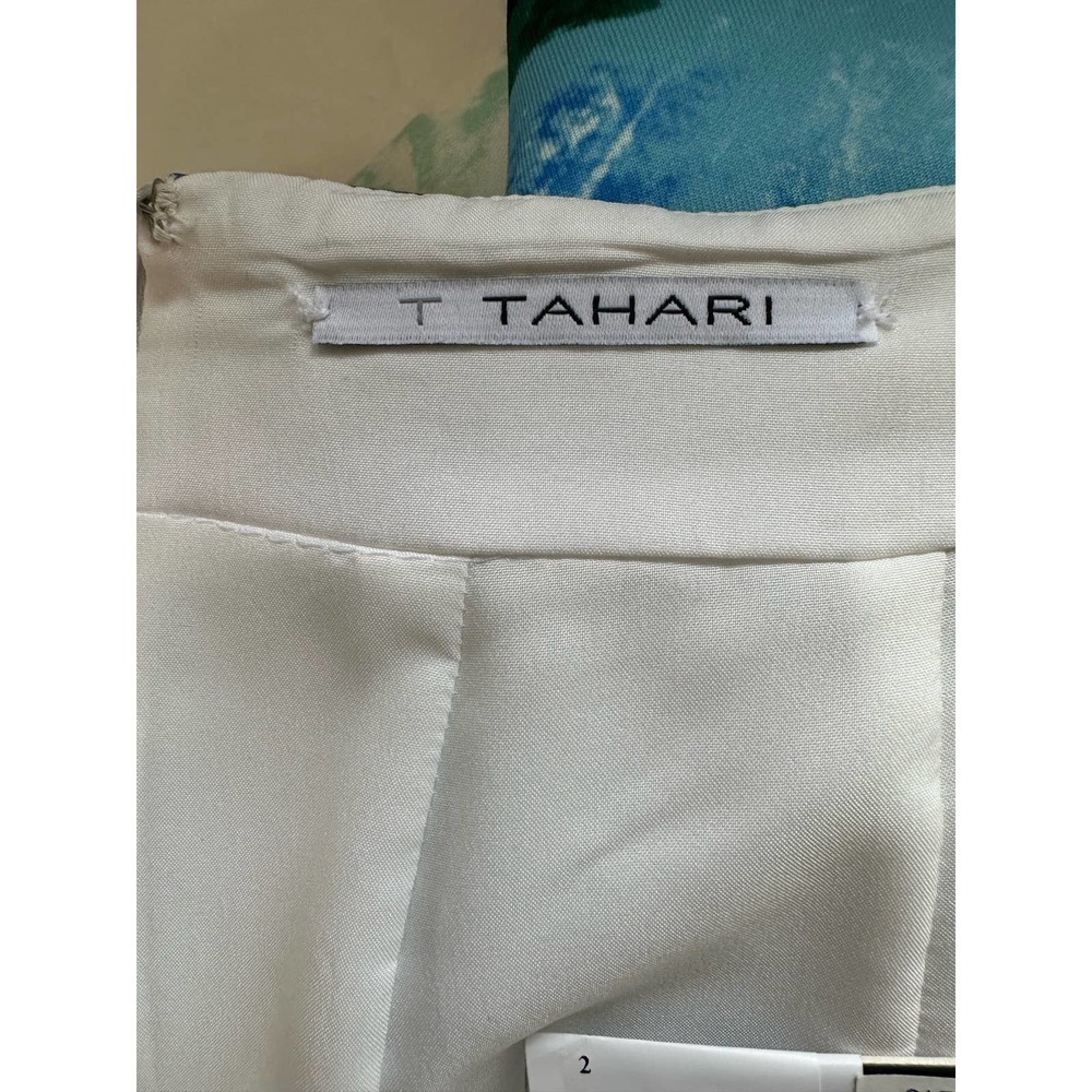 T Tahari Blue Green Black Pencil Skirt From Bloomingdale's sz 4 NWT orig. $98 - Picture 8 of 10